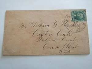 US Stamps,Sc.#15 10c Washington w/ 4 Margins on Small Cover VF w/R.Doporto  Cert