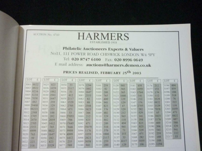 HARMERS AUCTION CATALOGUE 2003 LABRADOR COLLECTION NEWFOUNDLAND AIRMAILS