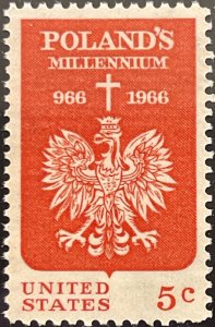 Scott #1313 1966 5¢ Polish Millennium MNH OG XF