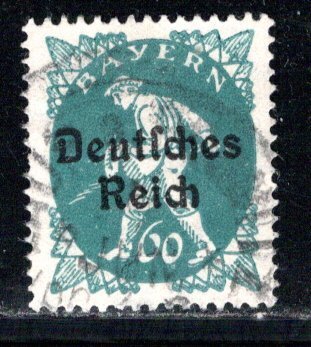 German States Bavaria Scott # 263, used, exp h/s, Mi# Reich 126