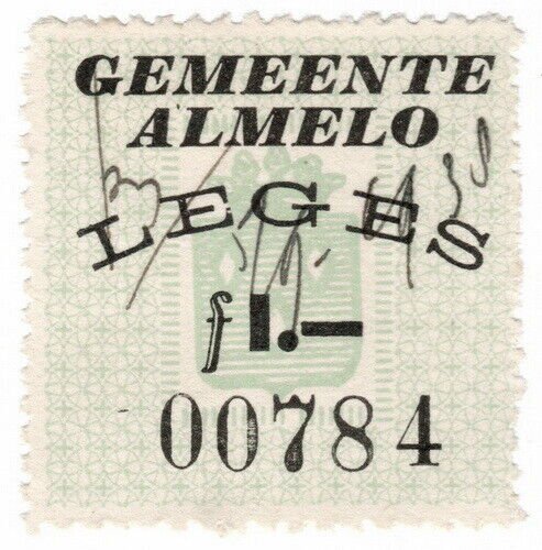 (I.B) Netherlands (Municipal) Revenue : Duty Stamp 1f (Almelo)