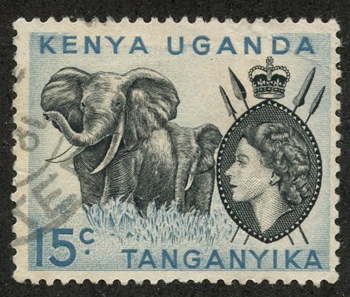 Kenya-Uganda-Tanganiyka, Scott #106, Used