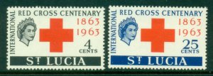 St Lucia 1963 Red Cross centenary MUH