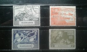 Barbados #212-215 used UPU e196.4533