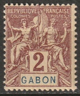 Gabon 1904 Sc 17 Yt 17 MH*