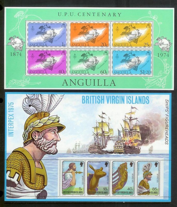 WORLDWIDE (190) Souvenir Sheets & Mini-Sheets ALL Mint Never Hinged