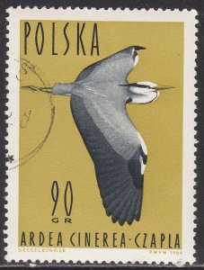 Poland 1235 Gray Heron 1964