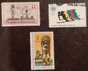 US Scott # c84-c86; 3 used Air Mail from 1972-1973; F/VF centering