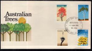 Australia 677-680 Trees U/A FDC