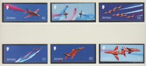 Jersey 2014, ' Red Arrows' Set of 6 .  unmounted mint NHM