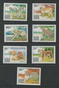 Thematic Stamps Animals - GUINEA BISSAU 1984 WILD CATS 857/63  7v mint