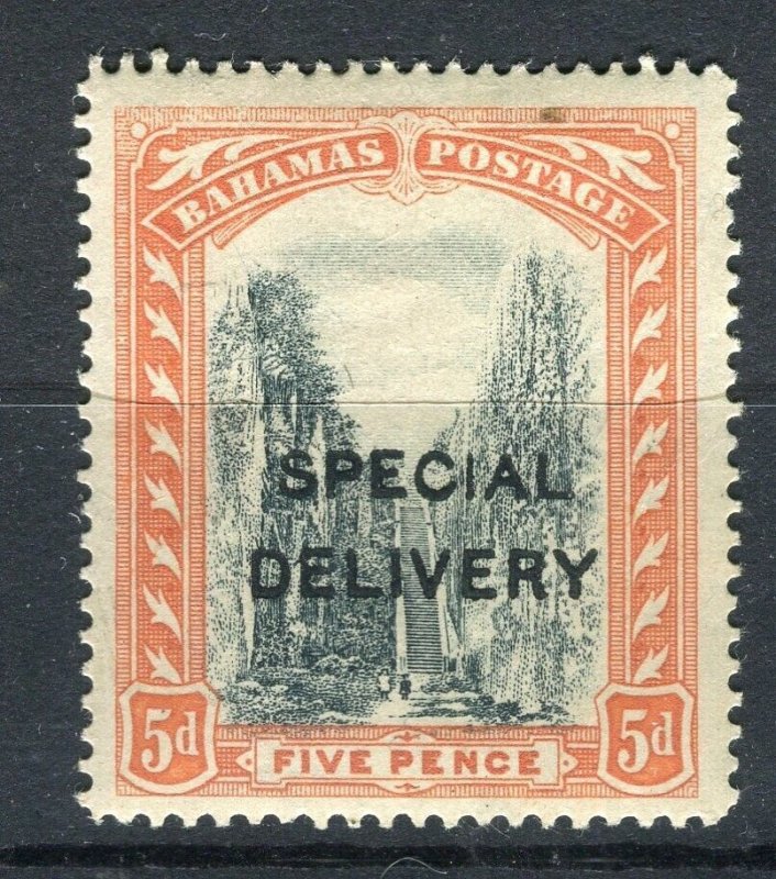 BAHAMAS; Early 1900s SEPECIAL DELIVERY Optd. Mint hinged 5d. value