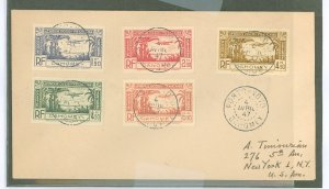 Dahomey  1947 5 diff. values; from Porto-Novo 4 April 1947