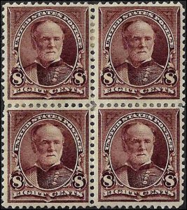 272 Mint,OG,HR... Block of 4... SCV $300.00... nicely centered