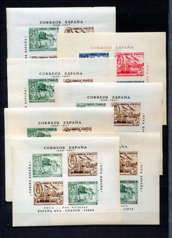 SPAIN 1936/37 Civil War Sheets MNH x  11(NT 9203