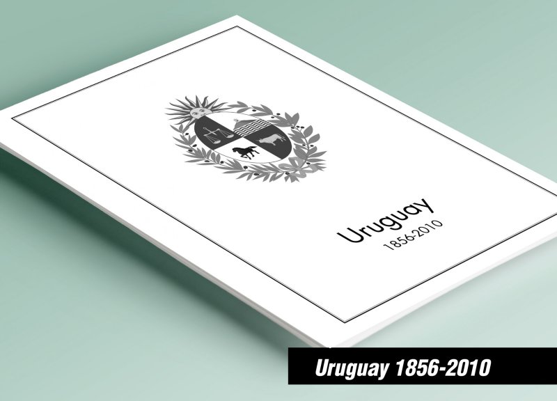 PRINTED URUGUAY 1856-2010 STAMP ALBUM PAGES (300 pages)