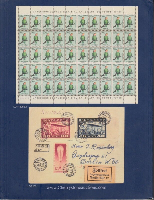 Mrs.Jeidl Collection of Belgian Congo Airposts, Russia, Zemstvo Cherrystone 2001