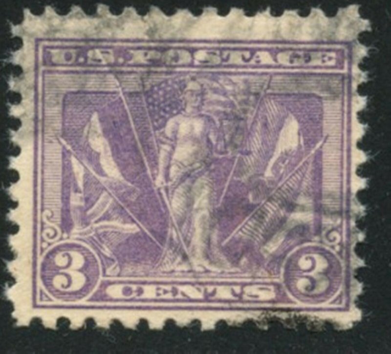 US Sc#537 1919 3c Victory Issue Complete Used