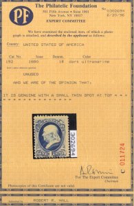 MALACK 192 F/VF mint no gum as issued, w/PF (06/96) ..MORE.. gg2409