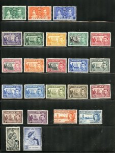 ASCENSION ISLAND, TRISTAN da CUNHA & ST. HELEN GEE VI LOT OF STAMPS MINT HINGED 