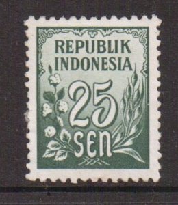 Indonesia   #376  used  1951   numerals 25s