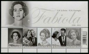 HERRICKSTAMP BELGIUM Sc.# 2745 Queen Fabiola Sheetlet