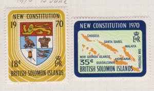 British Solomon Islands Sc#208-209 MH