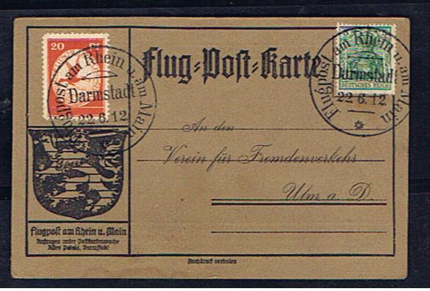 GERMANY 1912 RHEIN MAIN FLIGHT