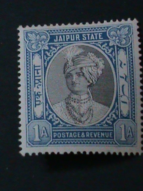 ​INDIA-JAIPUR-1932 -SC#37  RAJA MAN SINGH MH  -VF-LAST ONE-92 YEARS OLD