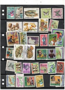 GUINEA COLLECTION ON STOCK SHEET, MINT/USED