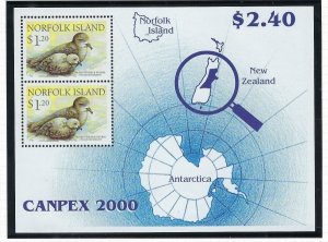 Norfolk Is 710 MNH 2000 Birds (ak3539)