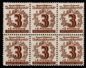 1946 West Saxony Soviet Zone Scott #- 14NB1-12 Volkssolidaritat Set/12 Blocks