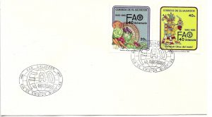 EL SALVADOR 1985 FAO 40TH ANNIVERSARY FOOD NATIVE AMERICAN COVER FDC