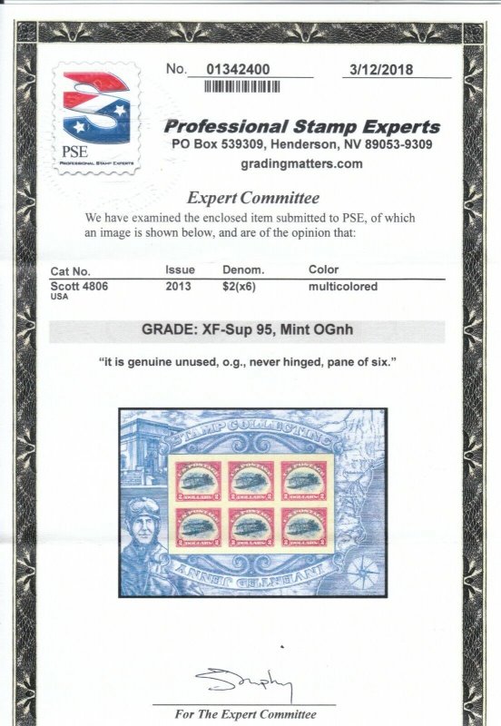 MOstamps - US #4806 Mint OG NH Grade XF-Sup 95 with PSE Cert - Lot # MO-1848