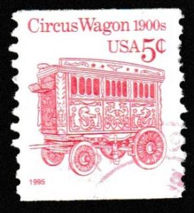 SC# 2452D - (5c) - Circus Wagon, used single