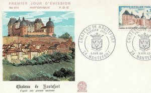 France Scott 1243 FDC - Hautefort Chateau