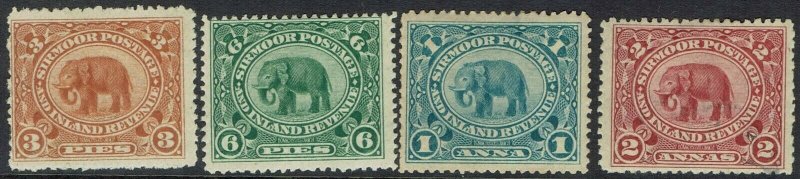 SIRMOOR STATE 1894 ELEPHANT 3P - 2A 