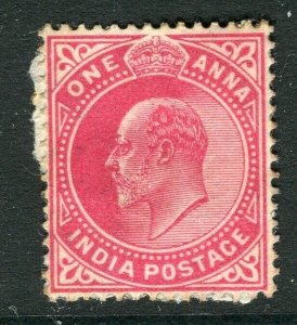 INDIA; 1900s early Ed VII issue Mint hinged 1a. value