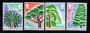 Great Britain 1990 , Trees, Set MNH # 1322-1325