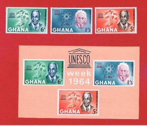 Ghana #189-191a  MNH OG  Human Rights  w/SS   Free S/H