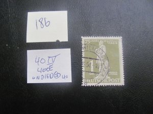 Berlin 1949 Used  MI.40IV Break Of The Baseline Above C VF/XF 400 EUROS (186)