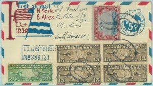 83119 - USA - Postal History - FIRST FLIGHT cover: NEW YORK - B AIRES  #  301