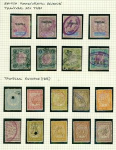 Transvaal range of key type and Enchede revenues as illiustrated with VFU Stamps