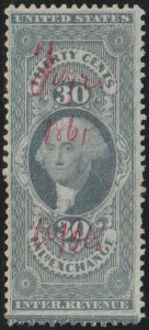 MALACK R52c F-VF, Inland Exchange, pen cancel, part ..MORE.. c2533