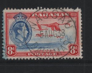 Bahamas 1938 SG160 8d Flamingoes - used (32192)