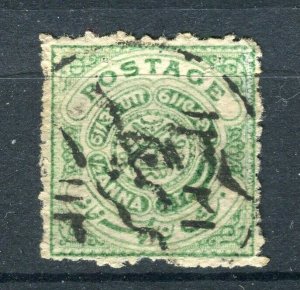 INDIA HYDERABAD; 1908-11 issue fine used Shade of 1/2a. value