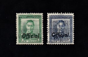 New Zealand Scott #O88-O89 Used