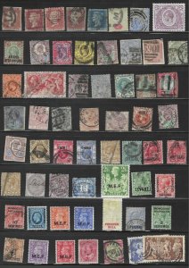 UK GB & BRITISH COMMONWEALTH 1840-1920 LARGE COLLECTION OF 650+ STAMPS