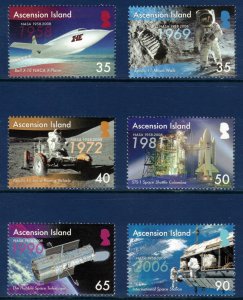 ASCENSION 2008 NASA 50th Anniversary; Scott 941-46, SG 1004-09; MNH