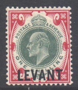 Levant (British) Scott 24 - SG L10, 1905 Edward VII 1/- MH*